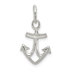 Sterling Silver Polished Anchor Charm