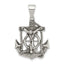 Sterling Silver Antiqued Mini Mariner INRI Crucifix Pendant