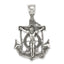 Sterling Silver Antiqued Crucifix Pendant