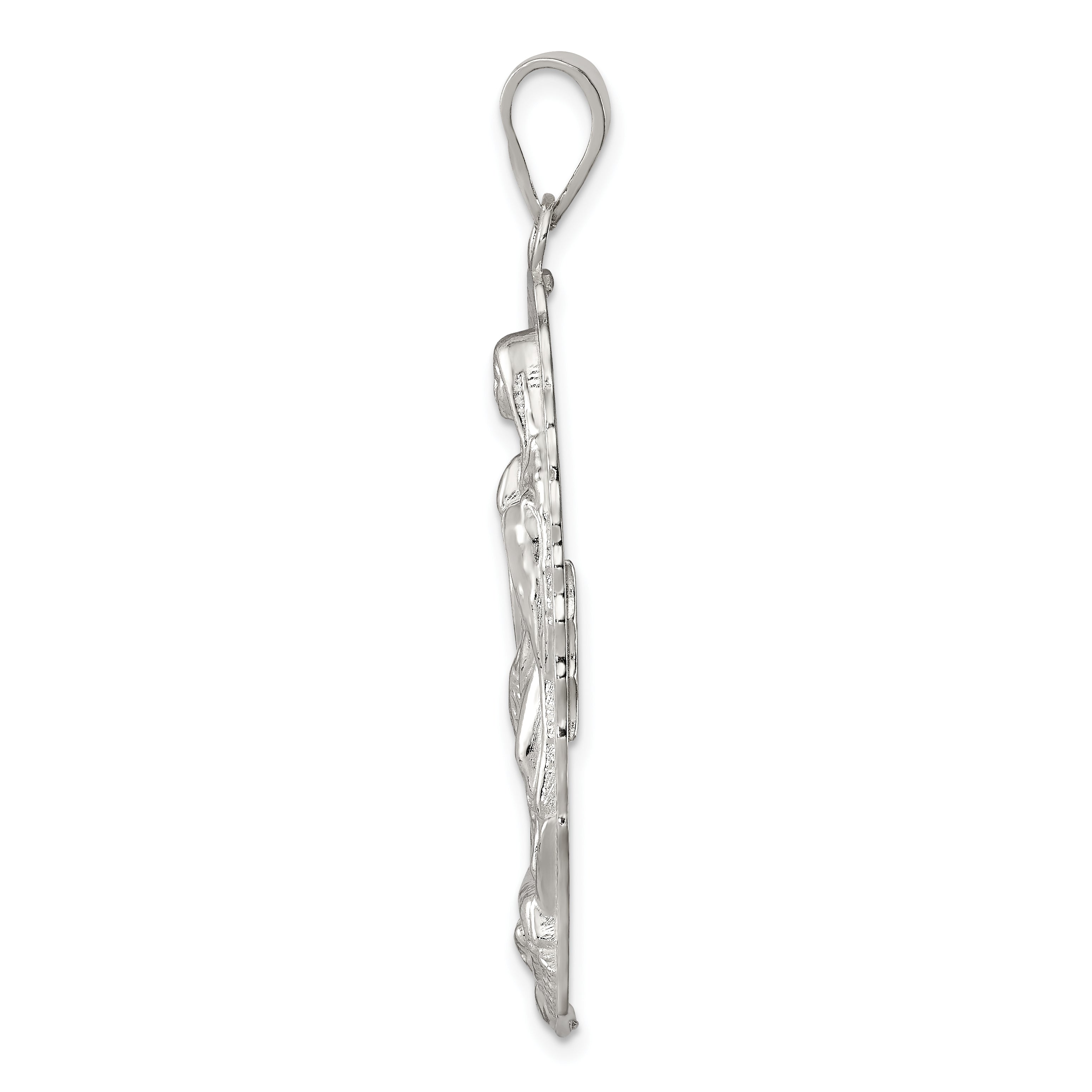 Sterling Silver Polished Religious Pendant Secondary image