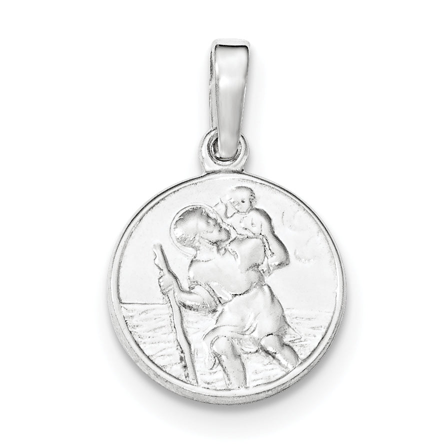 Sterling Silver Polished Religious Pendant