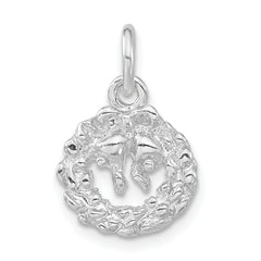 Sterling Silver Wreath Charm