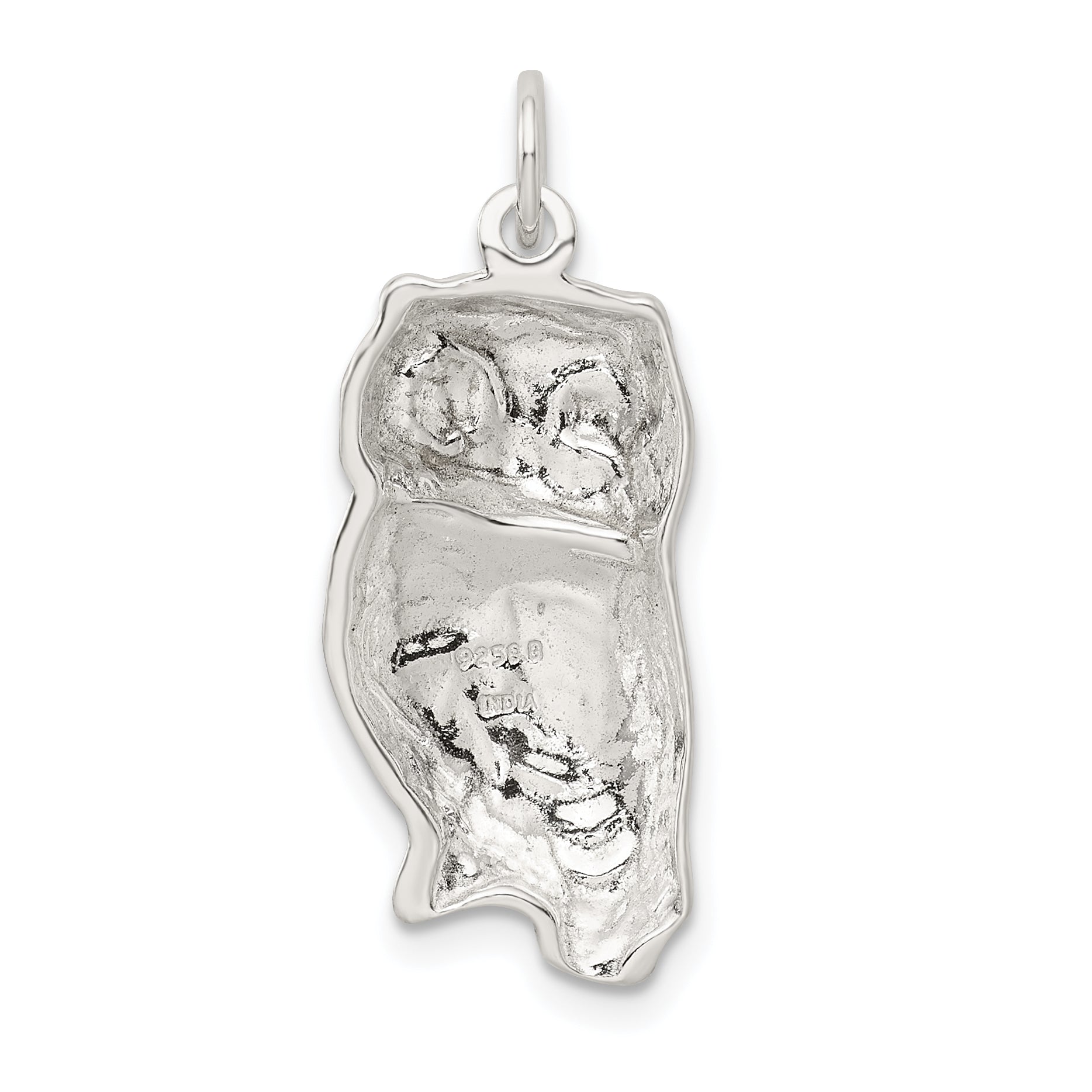Sophia Jewelers 925 Sterling Silver Solid Owl Charm with Anti-Tarnish Coating