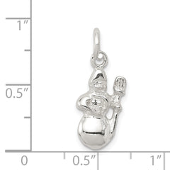 Sterling Silver Snowman Charm