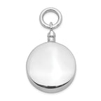 Sterling Silver 925 Ash Holder Pendant with Polished Rhodium Plating
