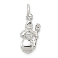 Sterling Silver Snowman Charm