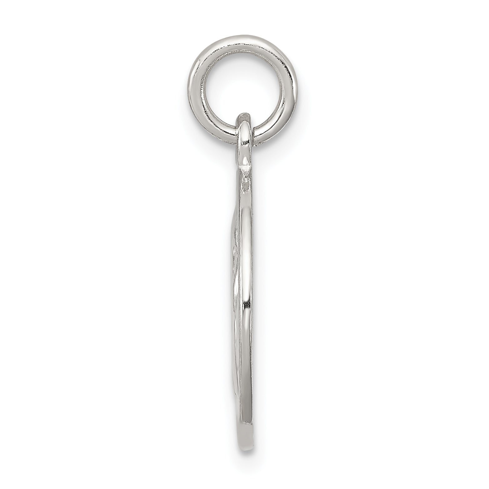 Sterling Silver 925 Raphael Angel Pendant with Polished Texture
