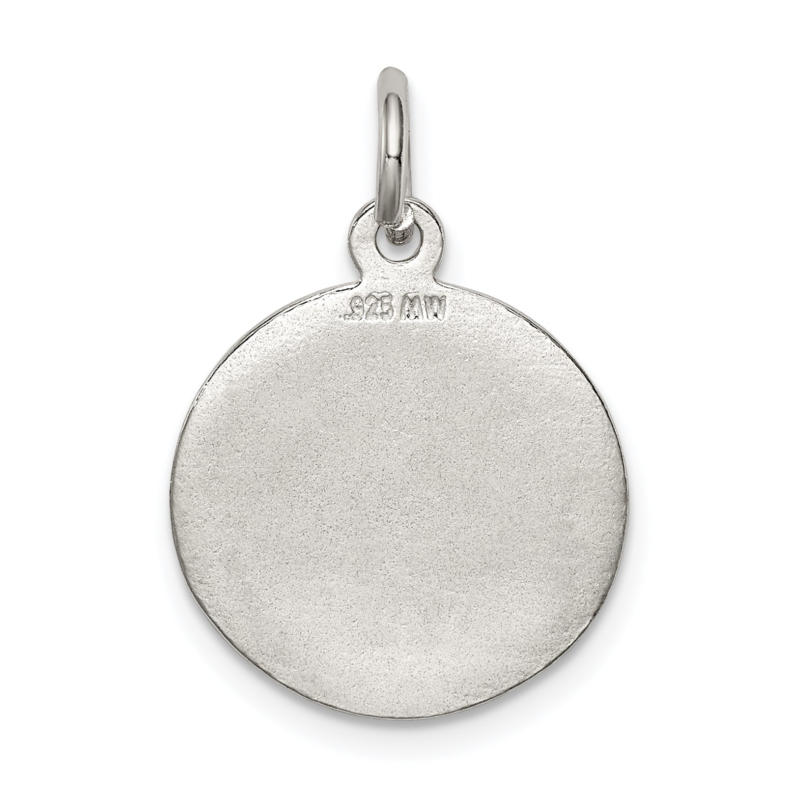 Sterling Silver 925 Raphael Angel Pendant with Polished Texture