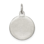 Sterling Silver 925 Raphael Angel Pendant with Polished Texture