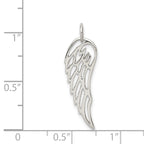 Sophia Jewelers Sterling Silver 925 Men's Polished Angel Wing Charm