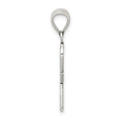 Sterling Silver 925 Mi Primera Communion Antiqued Ribbon Pendant