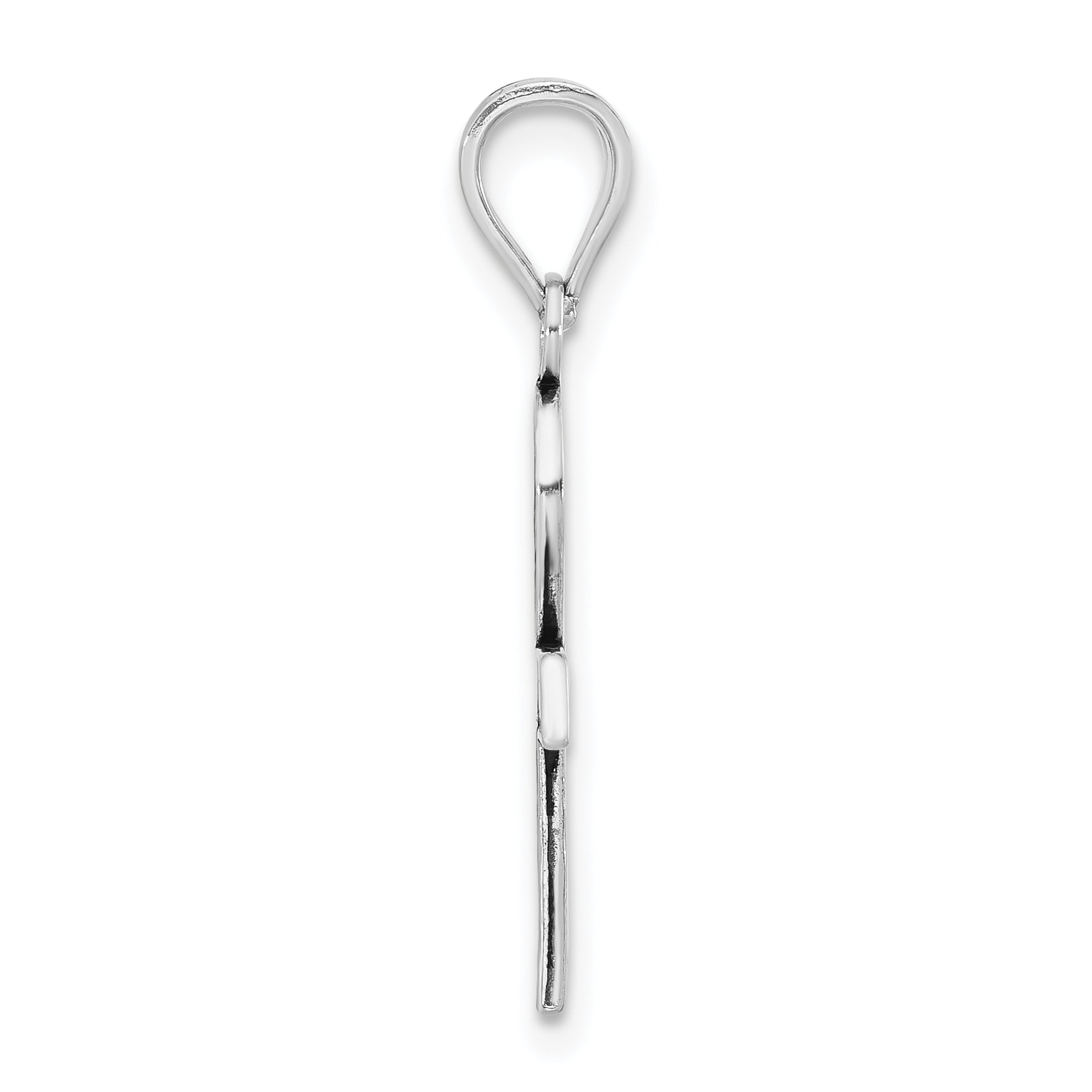 Sterling Silver 925 Antiqued Baptism Pendant with Unisex Elegant Design