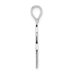 Sterling Silver 925 Antiqued Baptism Pendant with Unisex Elegant Design
