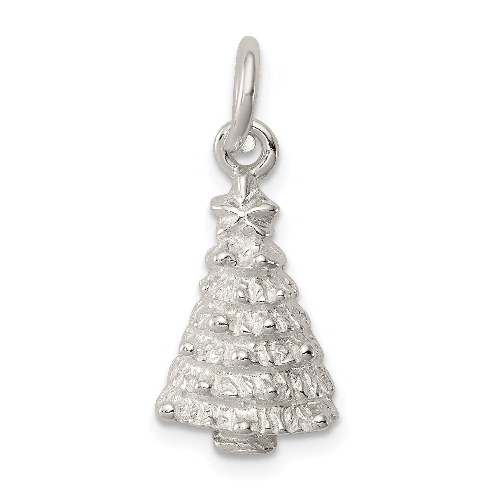 Sterling Silver Christmas Tree Charm Main image