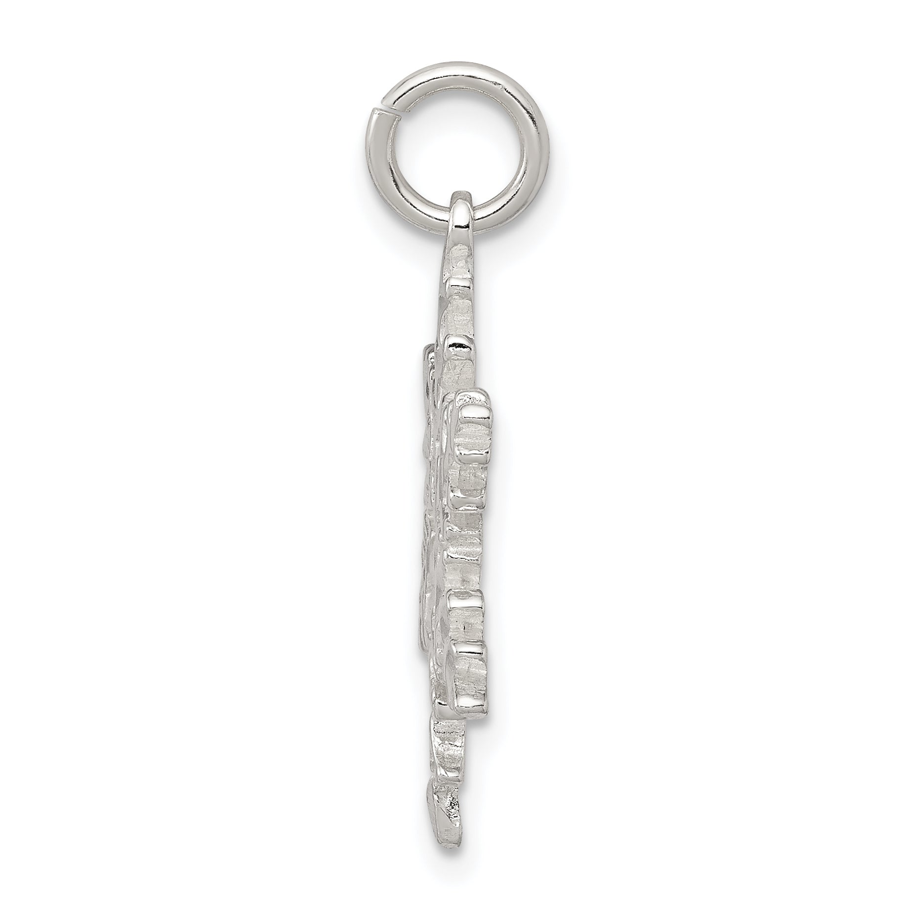 Sophia Jewelers 925 Sterling Silver Snowflake Pendant with Anti-Tarnish Finish