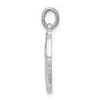 Sophia Jewelers 925 Sterling Silver Hamsa Pendant with Polished Rhodium Finish