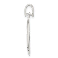 Sterling Silver 925 Faith Pendant with Polished Enamel Finish
