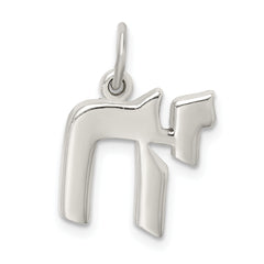 Sophia Jewelers 925 Sterling Silver Chai Life Charm Polished Elegance