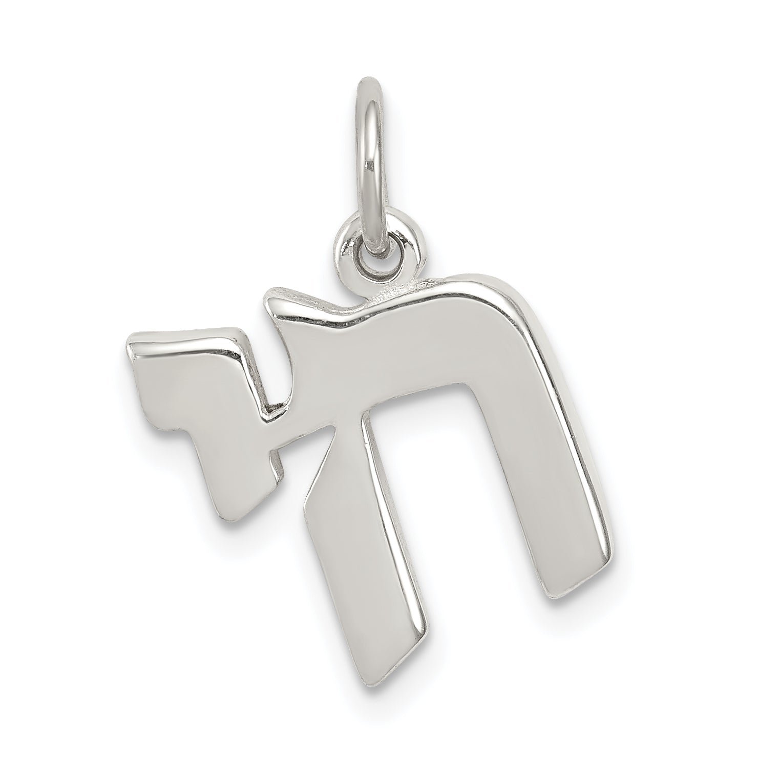 Sterling Silver Polished Chai Life Symbol Charm Main image