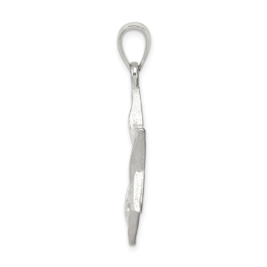 Sterling Silver Star of David Pendant with Polished Anti-Tarnish Finish