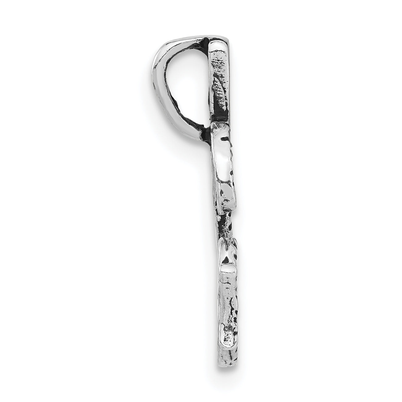 Sophia Jewelers Sterling Silver Antiqued Letter G Unisex Pendant