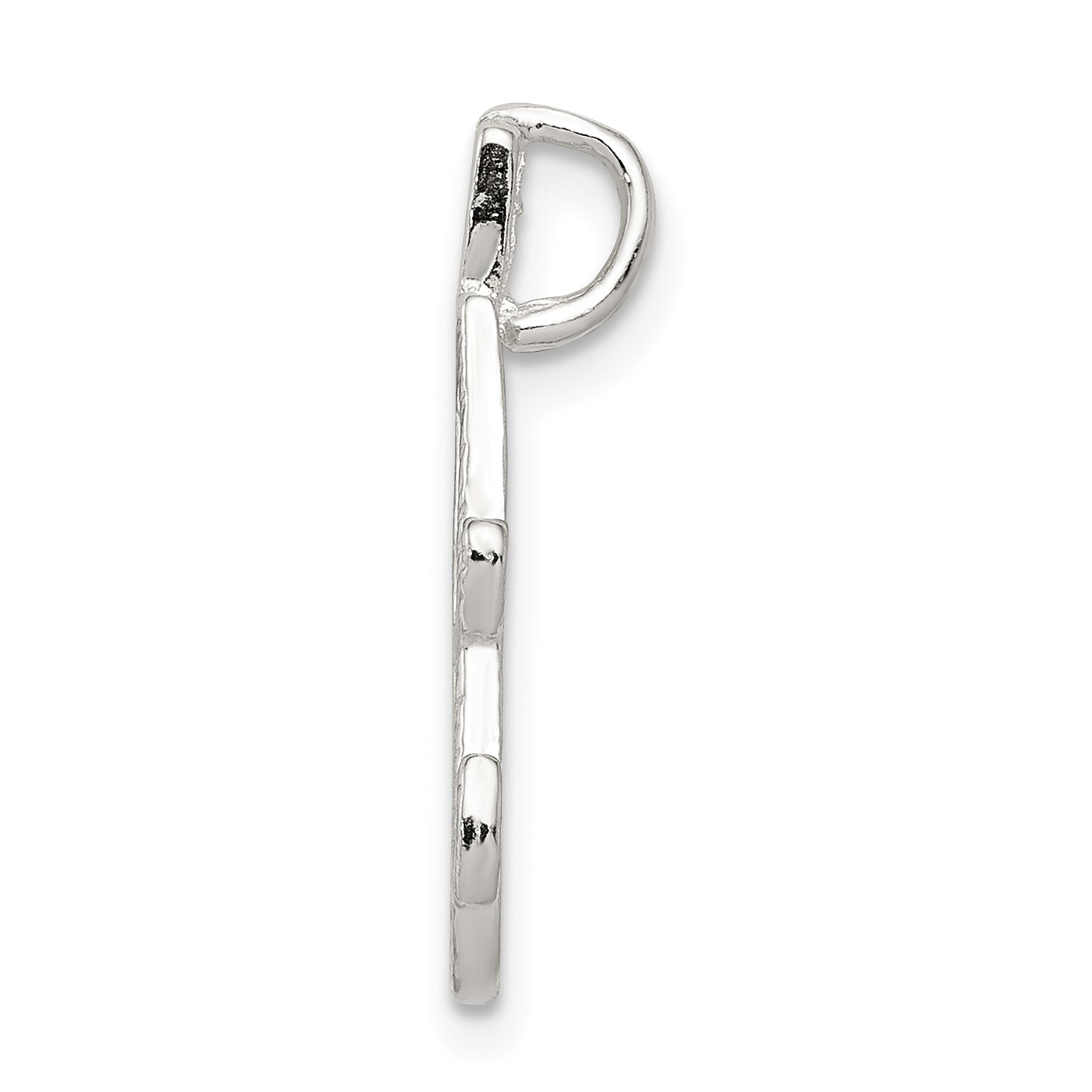 Sophia Jewelers Sterling Silver Letter A Pendant with Polished Finish Secondary image