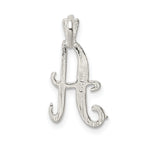 Sophia Jewelers Sterling Silver Letter A Pendant with Polished Finish