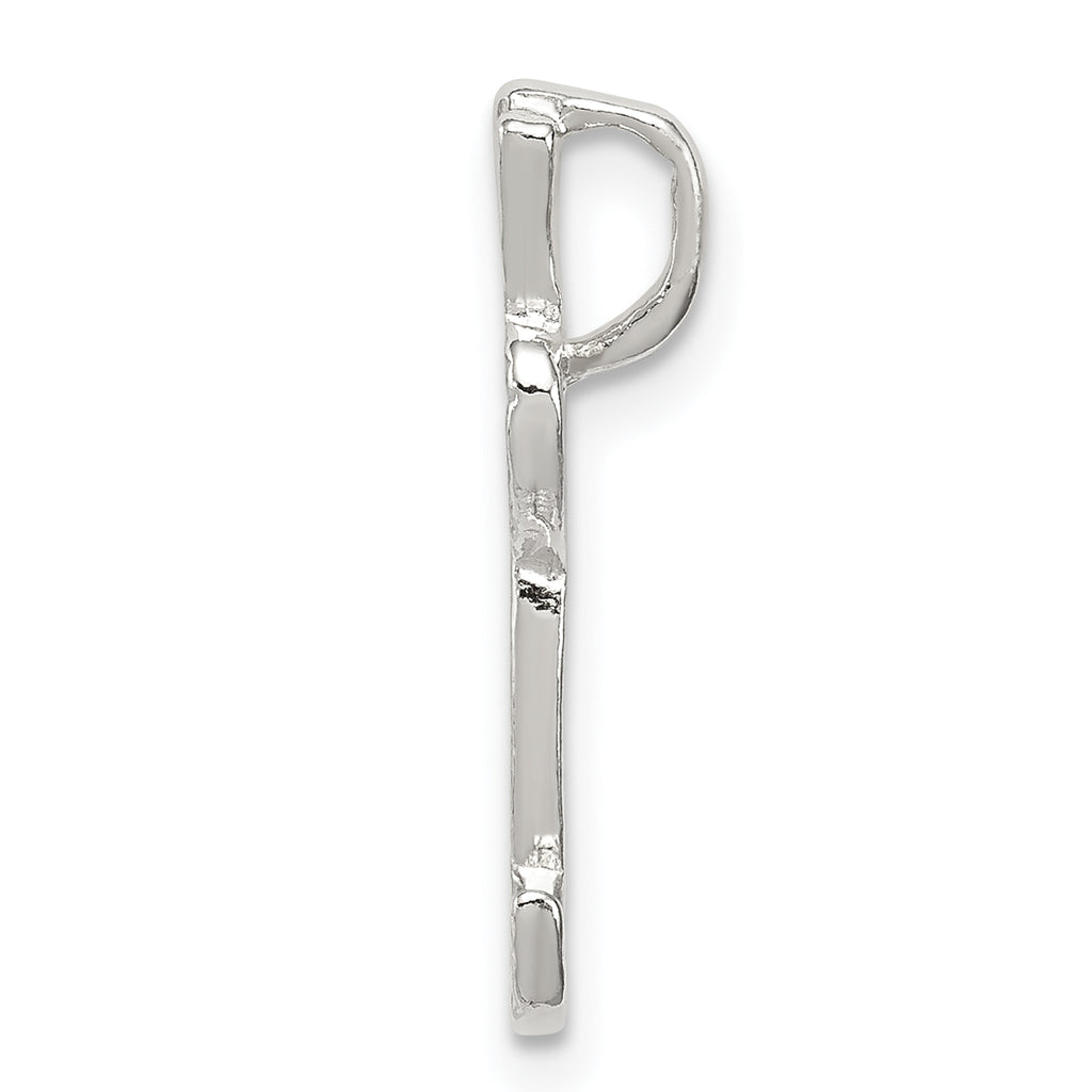 Sophia Jewelers Sterling Silver 925 Letter L Pendant with Polished Finish