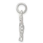 Sterling Silver 925 Horse Charm with Polished Finish Elegant Design