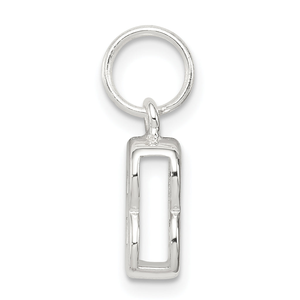Sophia Jewelers 925 Sterling Silver B Charm with Anti-Tarnish Finish