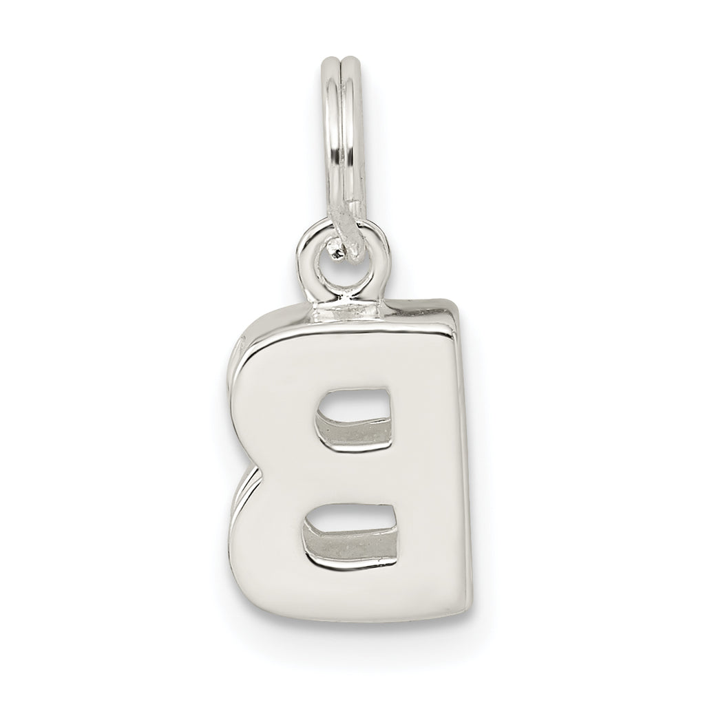 Sophia Jewelers 925 Sterling Silver B Charm with Anti-Tarnish Finish