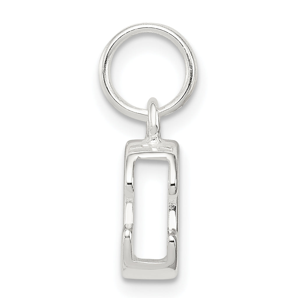 Sterling Silver 925 C Charm Anti-Tarnish Solid Elegant Pendant