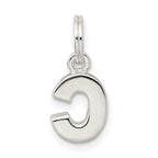 Sterling Silver 925 C Charm Anti-Tarnish Solid Elegant Pendant