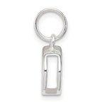 Sophia Jewelers 925 Sterling Silver Solid D Charm Anti-Tarnish Finish