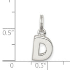 Sophia Jewelers 925 Sterling Silver Solid D Charm Anti-Tarnish Finish