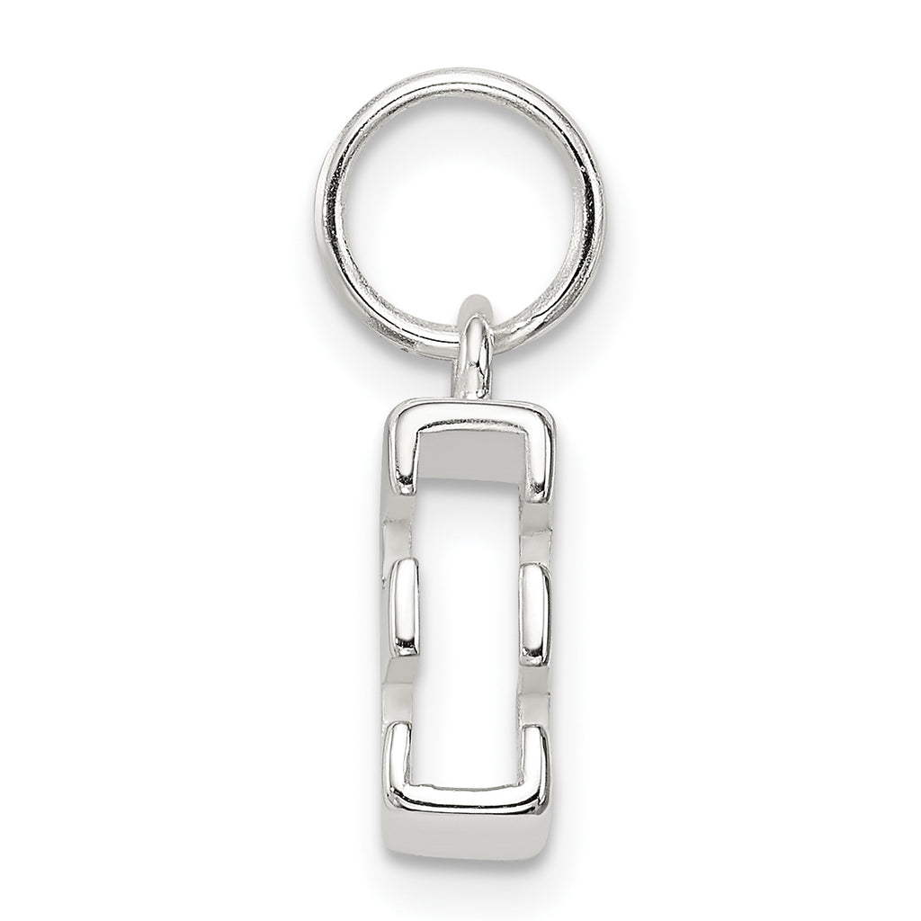 Sophia Jewelers 925 Sterling Silver Anti-Tarnish Solid E Charm