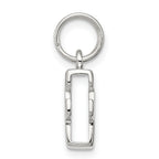 Sterling Silver 925 F Charm with Anti-Tarnish Solid Finish