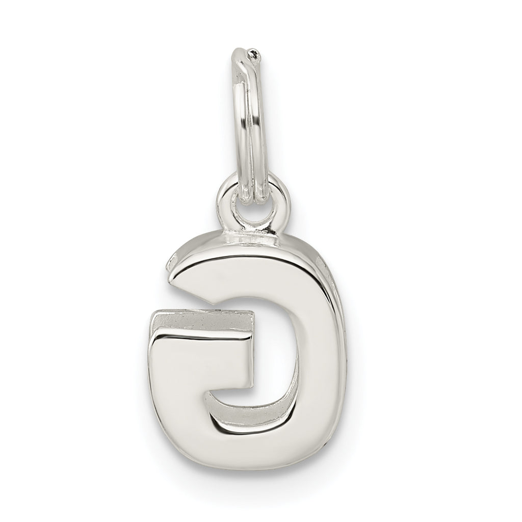 Sophia Jewelers Sterling Silver Solid Anti-Tarnish G Charm
