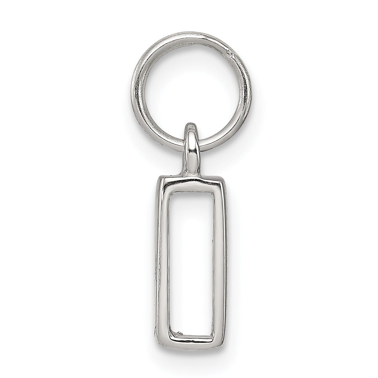 Sterling Silver 925 I Charm with Anti-Tarnish Elegant Cast
