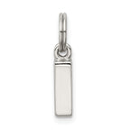 Sterling Silver 925 I Charm with Anti-Tarnish Elegant Cast
