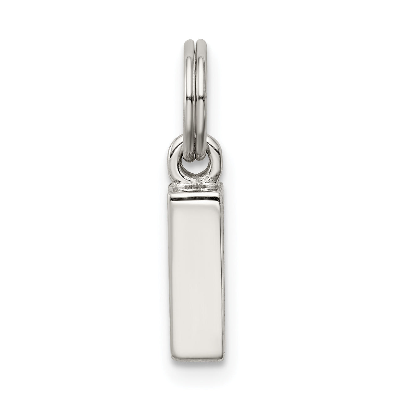 Sterling Silver 925 I Charm with Anti-Tarnish Elegant Cast