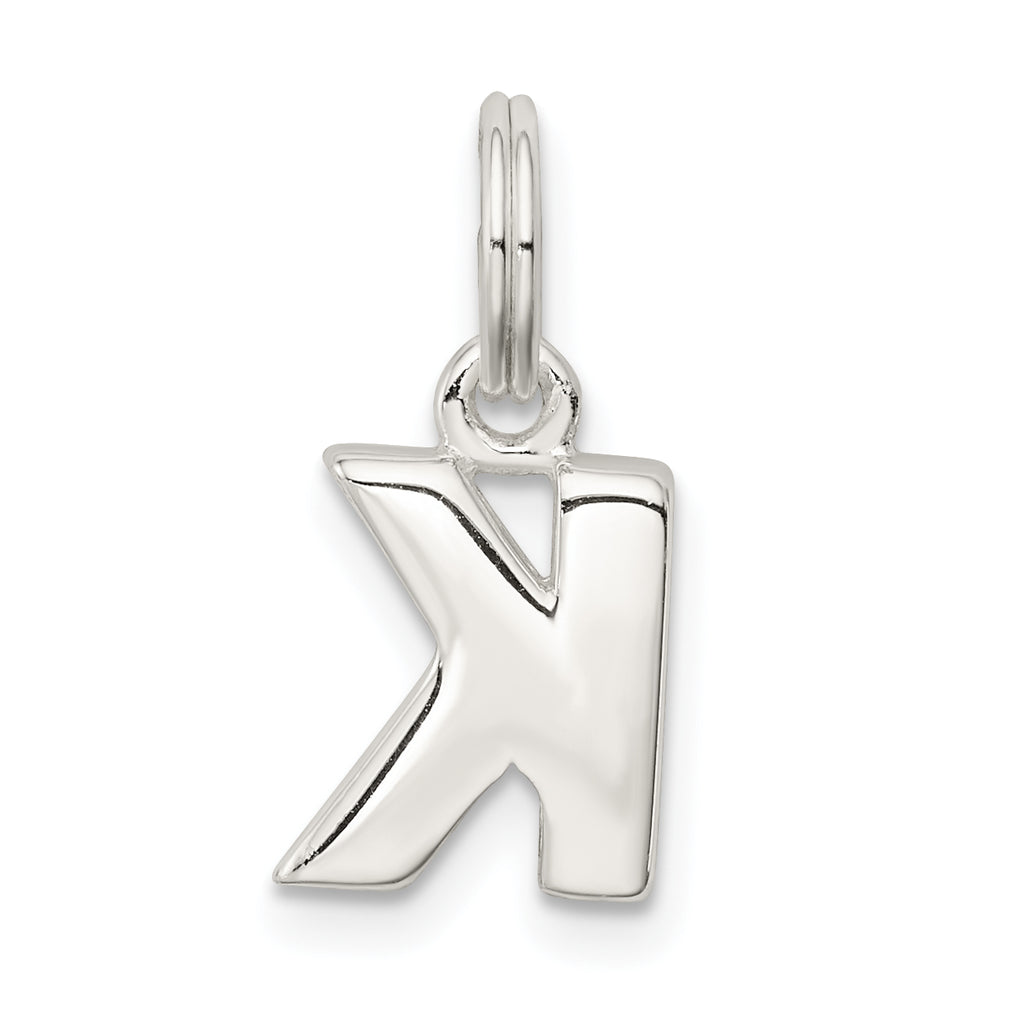 Sophia Jewelers Sterling Silver 925 K Charm with Anti-Tarnish Finish