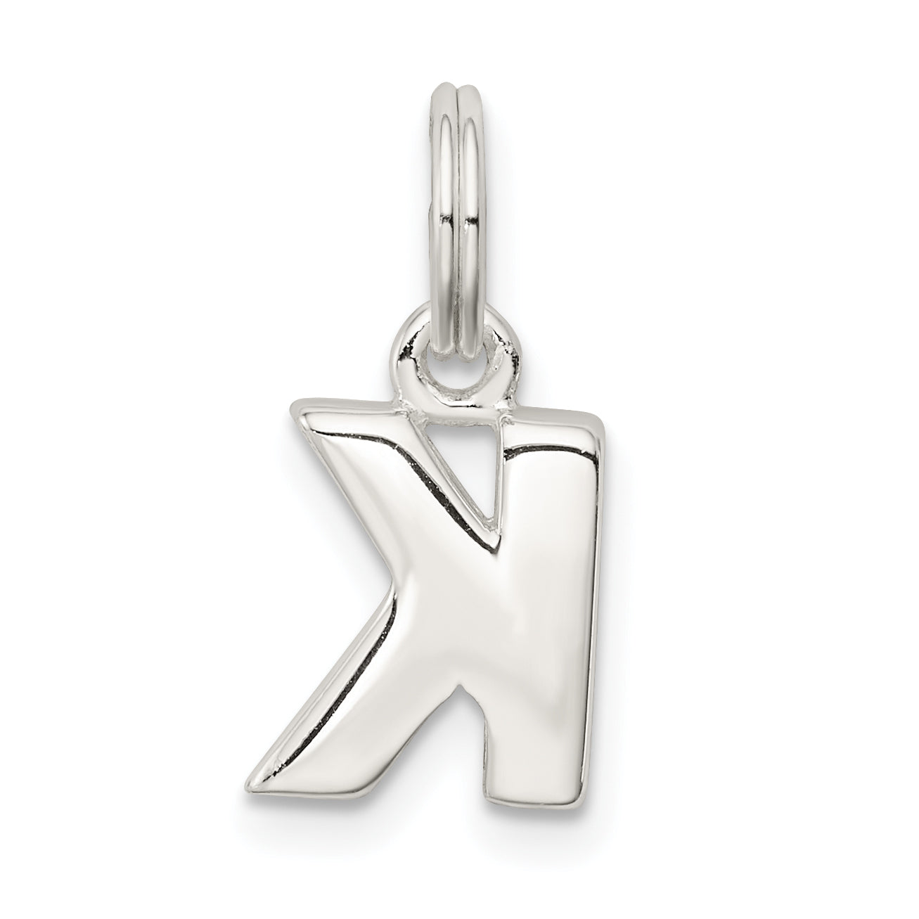 Sophia Jewelers Sterling Silver 925 K Charm with Anti-Tarnish Finish