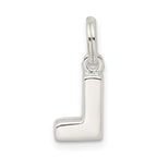 Sterling Silver 925 'L' Charm with Anti-Tarnish Coating Elegant Personalization