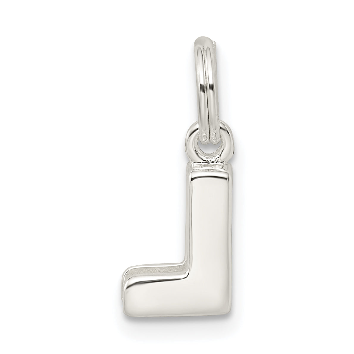 Sterling Silver 925 'L' Charm with Anti-Tarnish Coating Elegant Personalization