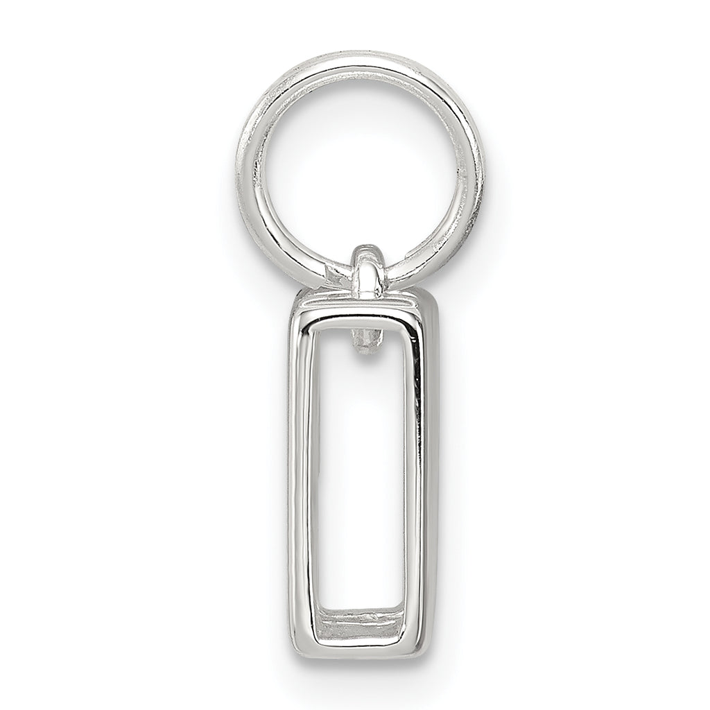 Sterling Silver 925 M Charm with Anti-Tarnish Solid Design Elegant Personalized Accessory