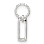 Sterling Silver 925 M Charm with Anti-Tarnish Solid Design Elegant Personalized Accessory