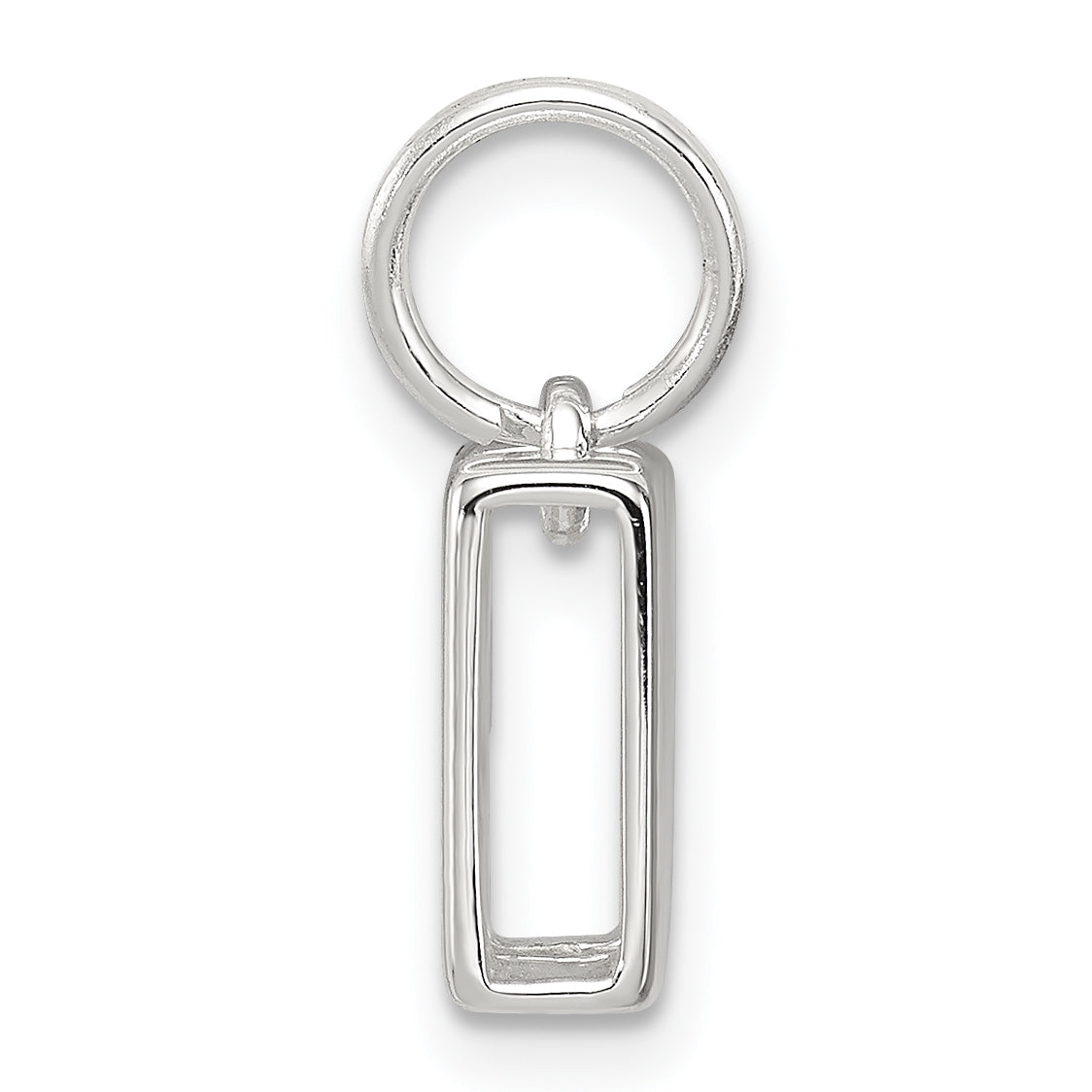 Sterling Silver 925 M Charm with Anti-Tarnish Solid Design Elegant Personalized Accessory