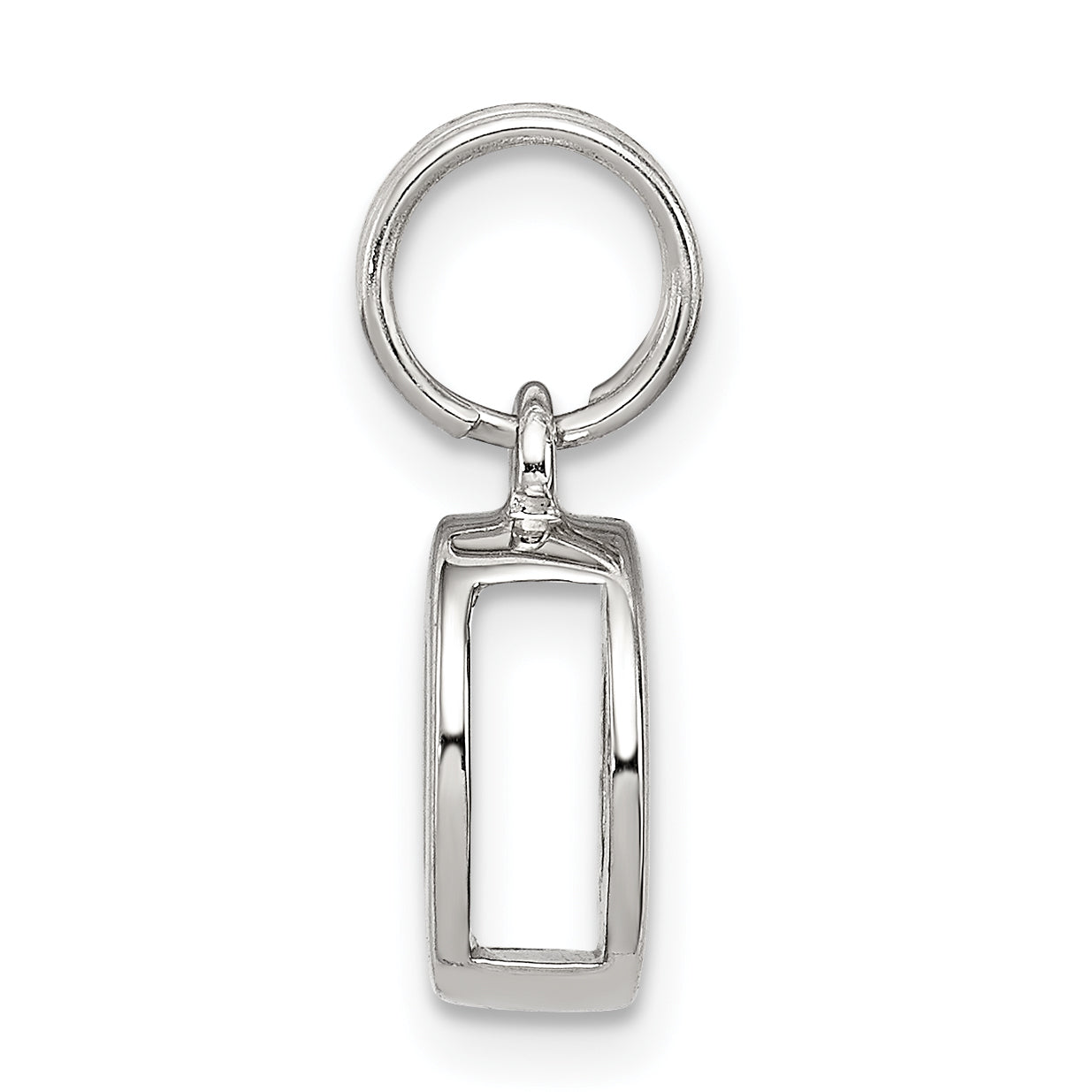 Sophia Jewelers 925 Sterling Silver 'O' Charm with Anti-Tarnish Finish Elegant Personalized Pendant Secondary image