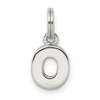 Sophia Jewelers 925 Sterling Silver 'O' Charm with Anti-Tarnish Finish Elegant Personalized Pendant